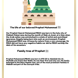 Our Beloved Prophet Muhammad PBUH For Kids – Children’s Booklet