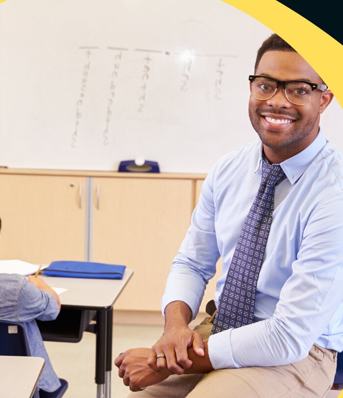 Teacher in a classroom